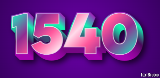 1540 Efecto de Texto