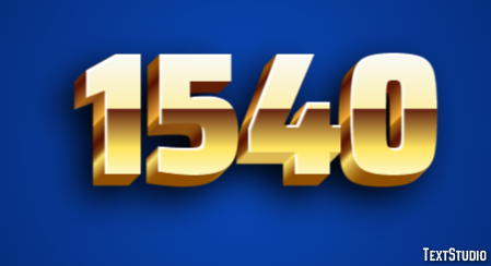 1540 Efecto de Texto