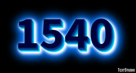 1540 Efeito de texto