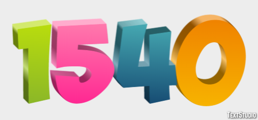 1540 Efecto de Texto