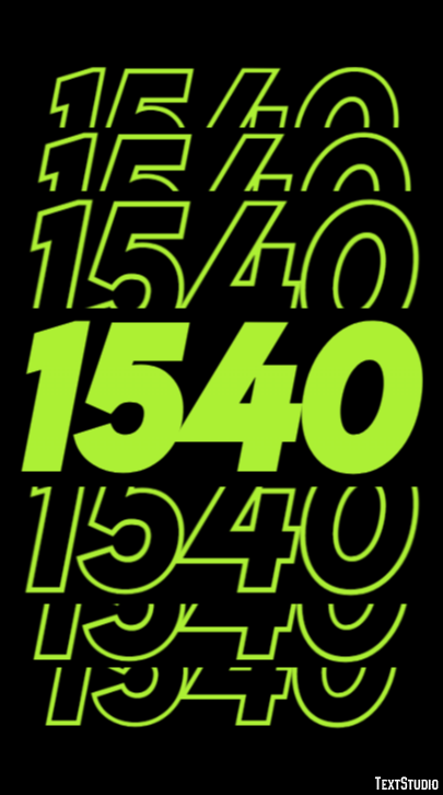 1540 Tekst Effect