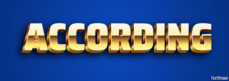 According Text effect