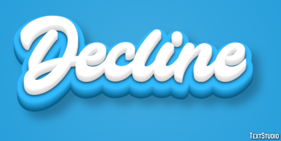 Decline テキスト効果