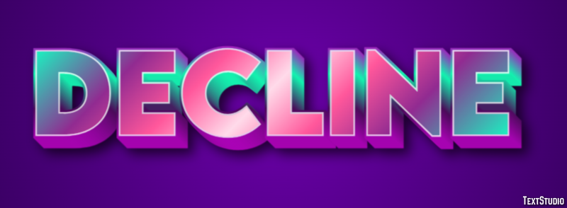 Decline テキスト効果