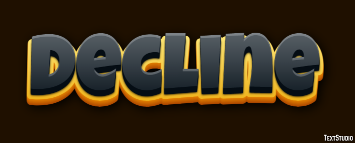 Decline テキスト効果