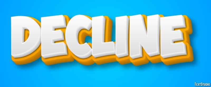 Decline テキスト効果