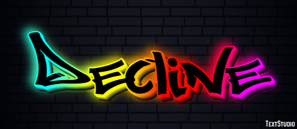 Decline テキスト効果