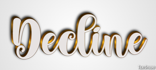 Decline テキスト効果