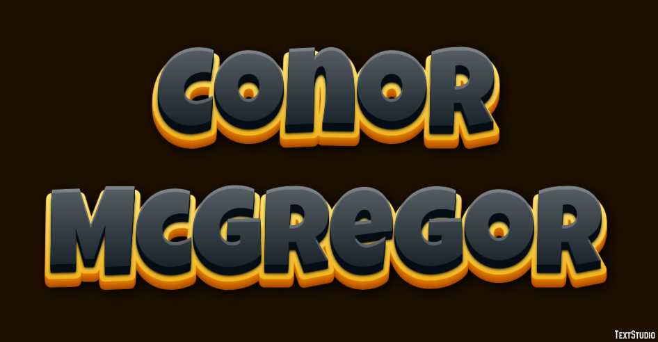 Conor McGregor Efecto de Texto
