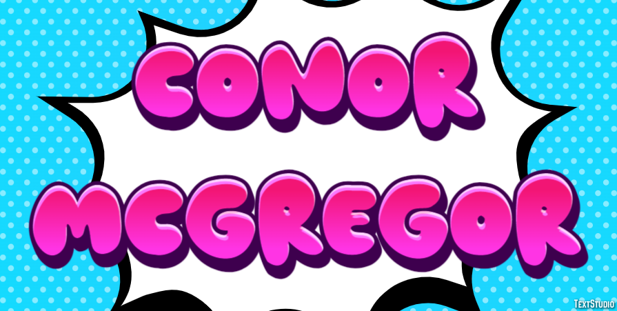Conor McGregor Efeito de texto