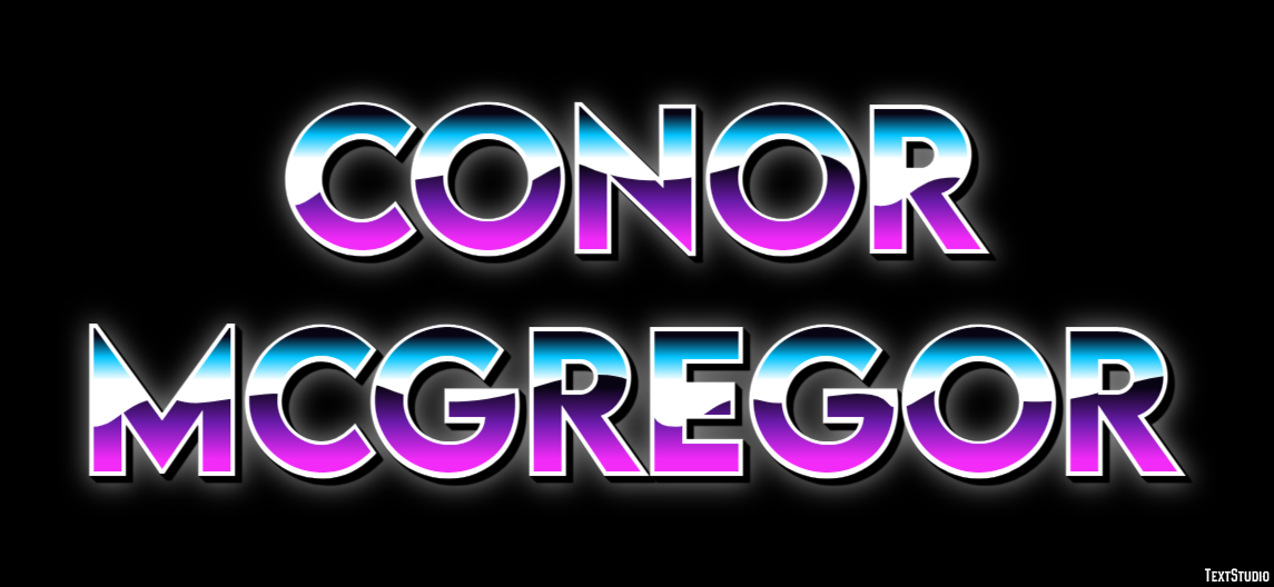 Conor McGregor Efeito de texto