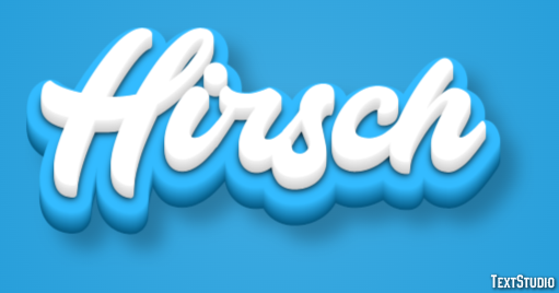 Hirsch Texteffekt
