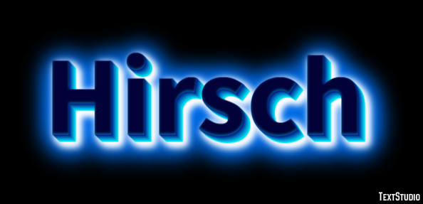 Hirsch Texteffekt