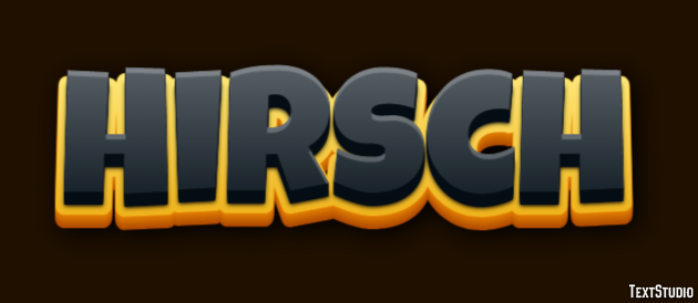 Hirsch Texteffekt