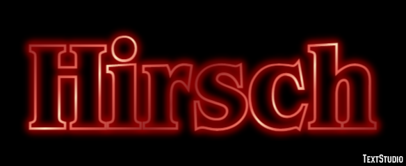 Hirsch Texteffekt