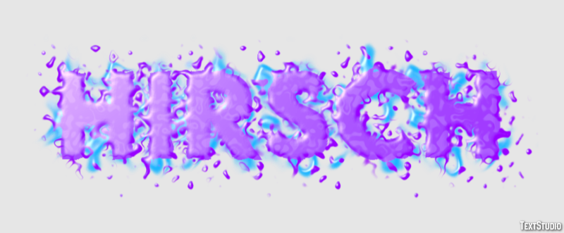 Hirsch Texteffekt