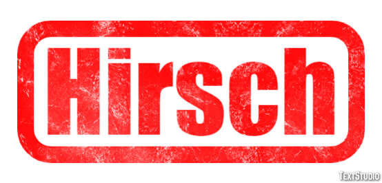 Hirsch Texteffekt