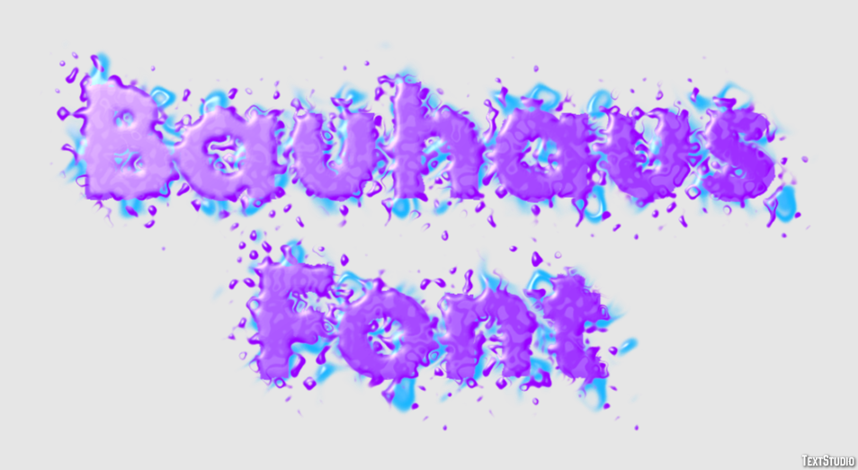 Bauhaus Font Text Effect
