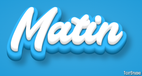 Matin Эффект текста
