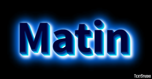 Matin Efeito de texto