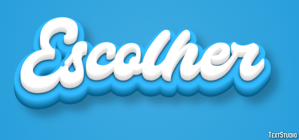 Escolher Efecto de texto