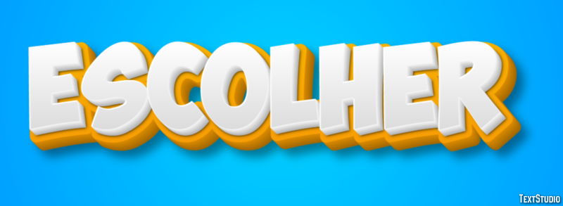 Escolher Efecto de texto