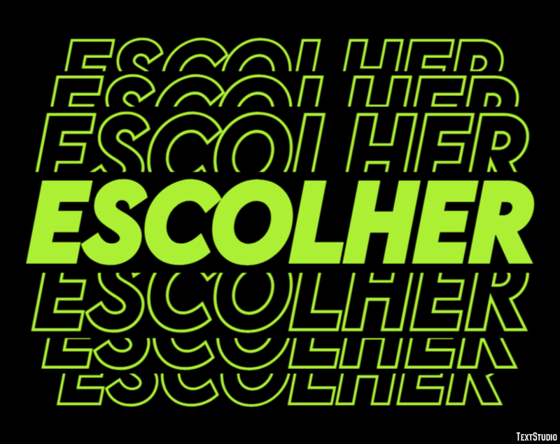 Escolher Efecto de texto