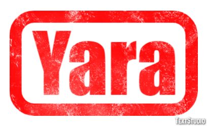 Yara Tekst effect