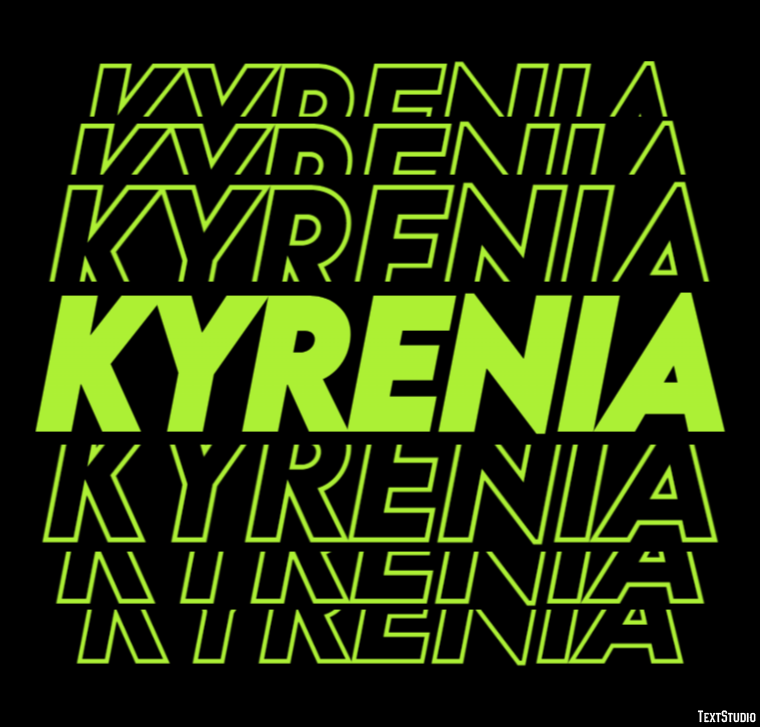 Kyrenia Effetto testo