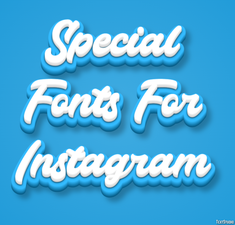 Special Fonts For Instagram Efekt tekstowy