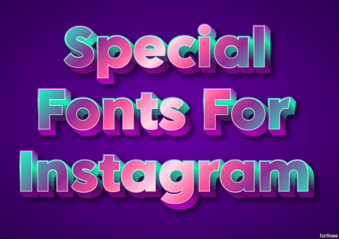 Special Fonts For Instagram Efekt tekstowy