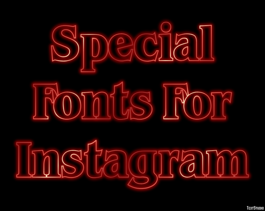 Special Fonts For Instagram Efekt tekstowy