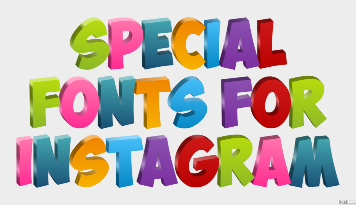 Special Fonts For Instagram Efekt tekstowy
