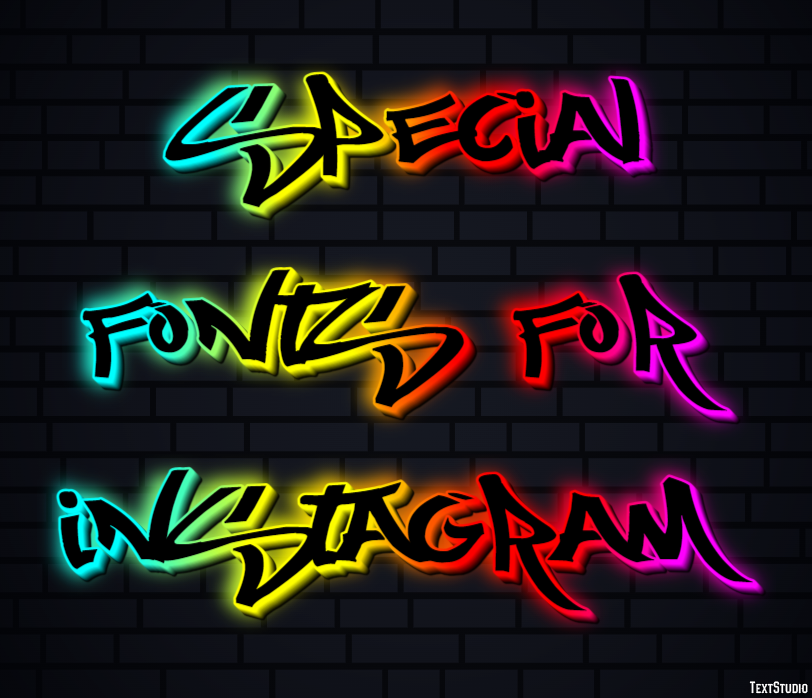 Special Fonts For Instagram Efekt tekstowy