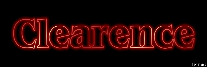 Clearence Text Effect
