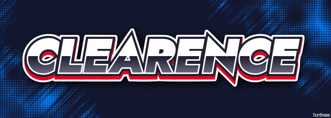 Clearence Text effect