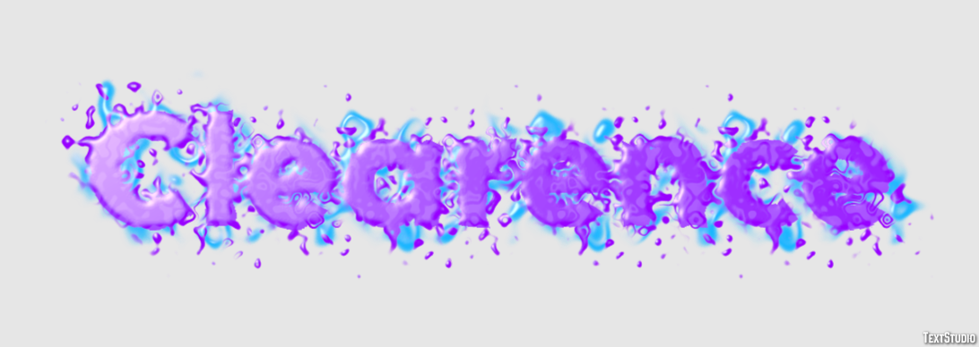 Clearence Text effect