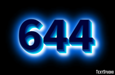 644 Text effect