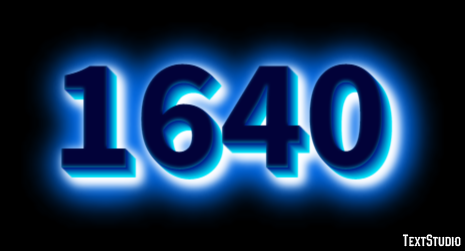 1640 Text Effect