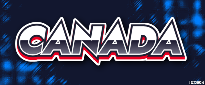 Canada Text effect
