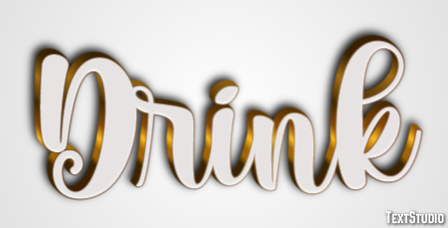 Drink Efecto de Texto