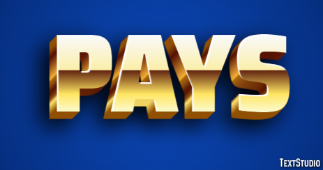 Pays Effet de texte