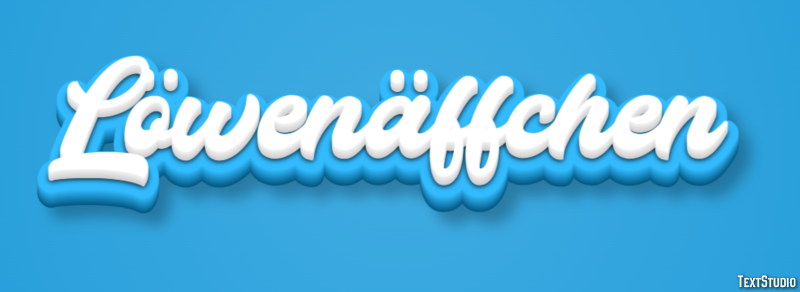 Löwenäffchen Efecto de texto