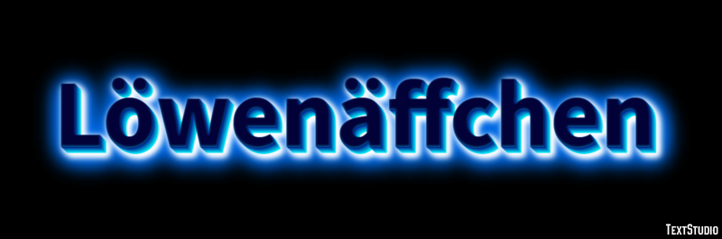 Löwenäffchen Efecto de texto