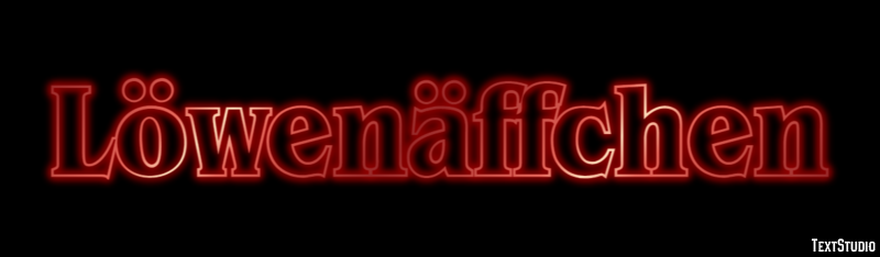 Löwenäffchen Efecto de texto