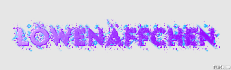 Löwenäffchen Texteffekt
