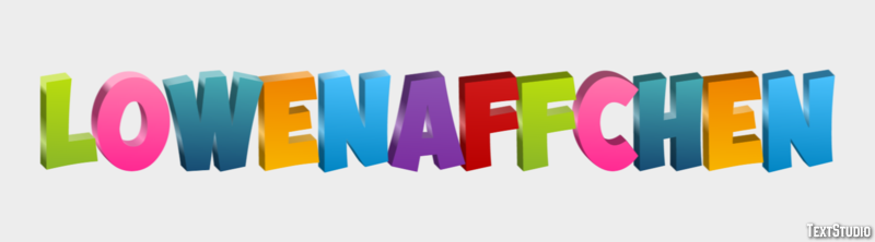 Löwenäffchen Efecto de texto