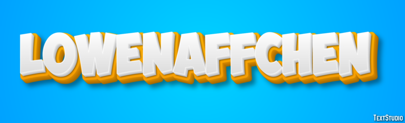 Löwenäffchen Efecto de texto