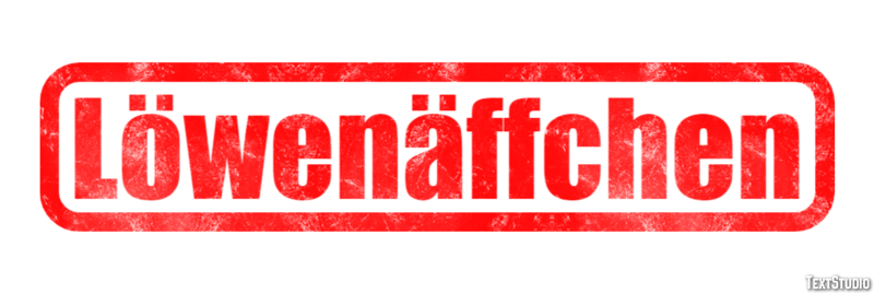 Löwenäffchen Efecto de texto