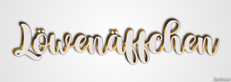 Löwenäffchen Efecto de texto